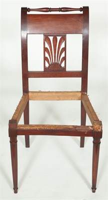 Lot 135 - Set of Eight Directoire Style Mahogany Side...