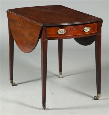 Lot 129 - George III Inlaid Mahogany Pembroke Table...