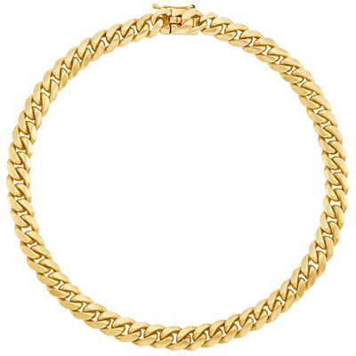 Lot 281 - Gold Curb Link Necklace