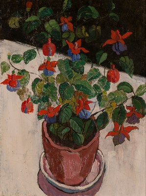 Lot 37 - European School 20th Century Flowers Oil on...