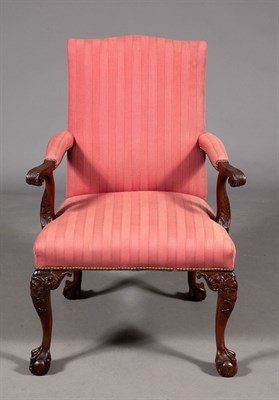 Lot 151 - George II Style Mahogany Library Armchair...