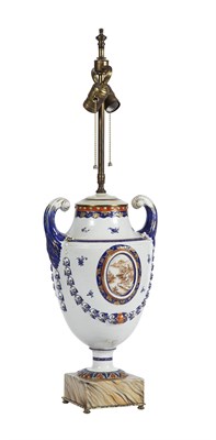 Lot 275 - Chinese Export Porcelain Two-Handled Urn Made...