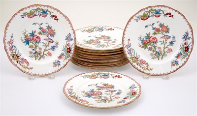 Lot 303 - Set of Twelve Mintons Cuckoo Pattern Porcelain...