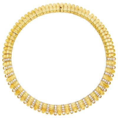 Lot 244 - Gold and Diamond Necklace, Van Cleef & Arpels, France