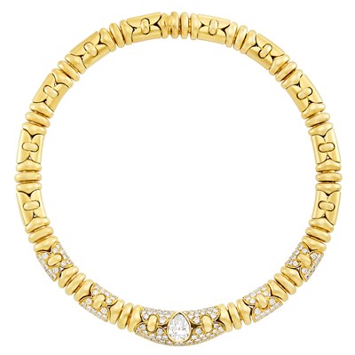Lot 254 - Gold and Diamond Necklace, Bulgari