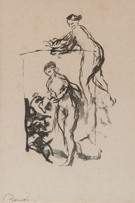 Lot 166 - Pierre-Auguste Renoir (1841-1919) FEMME AU CEP...