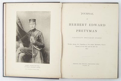 Lot 88 - PRETYMAN, HERBERT EDWARD Journal of Herbert...