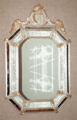 Lot 383 - Venetian Mirror Framed Mirror Height 49 1/2...