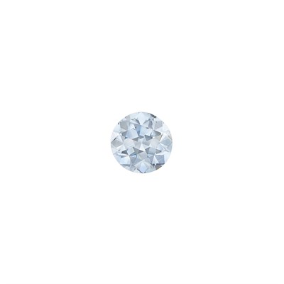 Lot 492 - Platinum, Fancy Blue Diamond and Diamond Ring