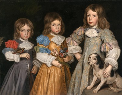 Lot 17 - Manner of Sir Anthony van Dyck Three Boys with...