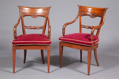 Lot 319 - Pair of Biedermeier Style Walnut Open...