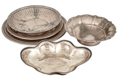 Lot 264 - Group of Five American Sterling Silver Trays...