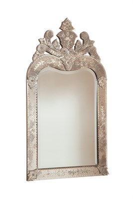 Lot 317 - Venetian Style Mirror-Framed Mirror Height 44...