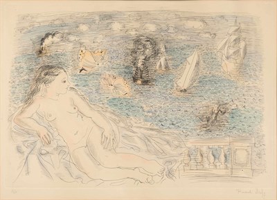 Lot 56 - Raoul Dufy (1877-1953) BALCON SUR LA MER...