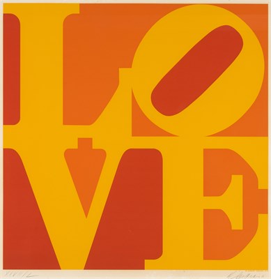 Lot 78 - Robert Indiana (1928-2018) GOLDEN LOVE...
