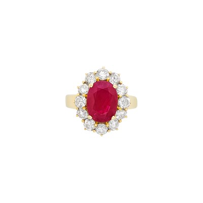 Lot 326 - Gold, Ruby and Diamond Ring