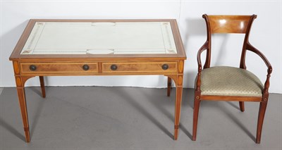 Lot 309 - George III Style Inlaid Mahogany Writing Table...