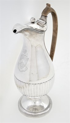 Lot 276 - George III Sterling Silver Claret Jug John...