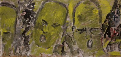 Lot 149 - Purvis Young American, 1943-2010 Shout Paint...