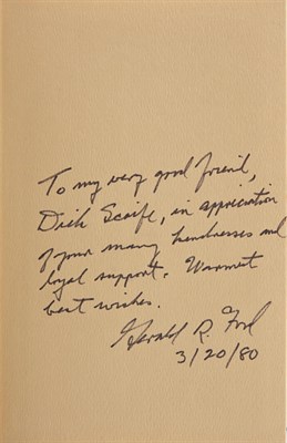 Lot 45 - FORD, GERALD A Time to Heal. New York: Harper...