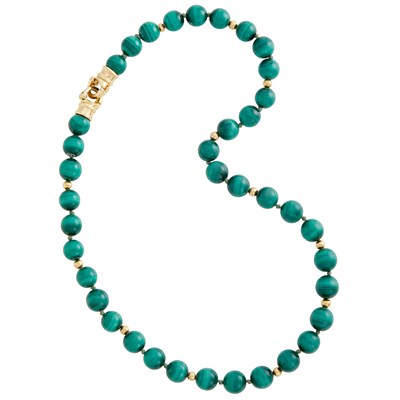 Lot 112 - Malachite Bead Necklace