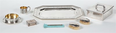 Lot 53 - [SILVER] Miscellaneous group of silver and...