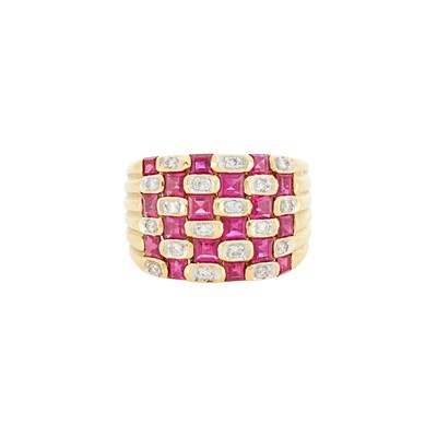Lot 184 - Gold, Ruby and Diamond Ring