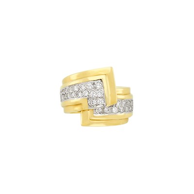 Lot 72 - Gold and Diamond Ring