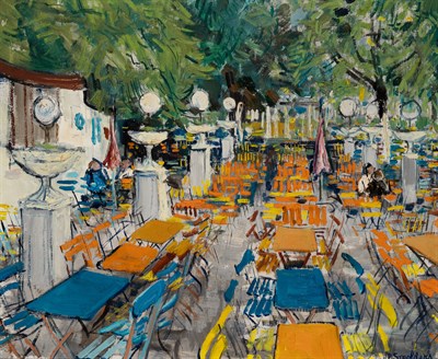 Lot 89 - Paul Smolders Belgian, 1921-1997 Cafe, Antwerp,...