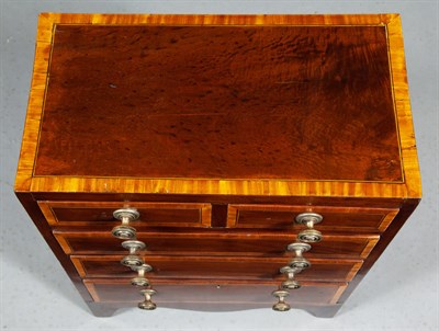 Lot 432 - George III Satinwood Banded Mahogany...