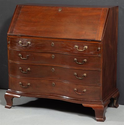 Lot 226 - Chippendale Mahogany Reverse-Serpentine...