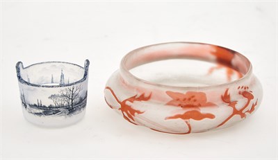 Lot 466 - Gallé Acid-Etched and Fire Polished Floral...