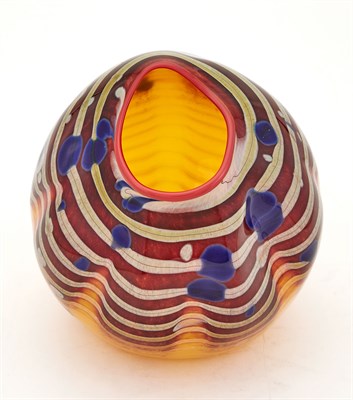 Lot 392 - Dale Chihuly Glass Macchia Basket with...