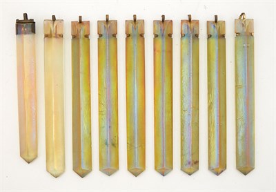 Lot 394 - Group of Nine Iridescent Translucent Amber...