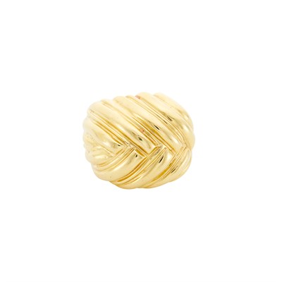 Lot 424 - Gold Dome Ring