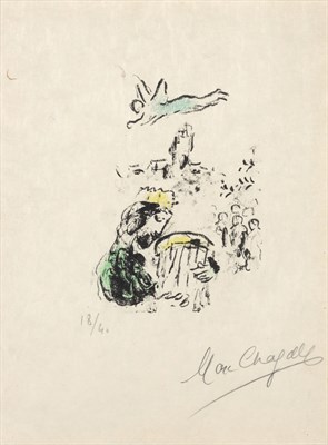 Lot 37 - Marc Chagall (1887-1985) LE ROI DAVID (MOURLOT...