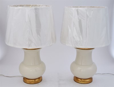 Lot 420 - Pair of Chinese Style Glazed Ceramic Vases as...