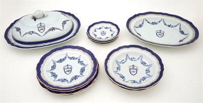 Lot 286 - Chinese Export Porcelain Partial Service 18th...
