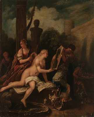 Lot 24 - Venetian School 18th Century Venus at her...
