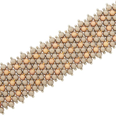 Lot 288 - Wide Two-Color Gold Bracelet, Pierre Baltensperger