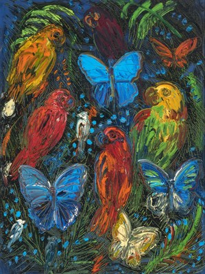 Lot 180 - Hunt Slonem American, b. 1951 Nocturne, 1997...