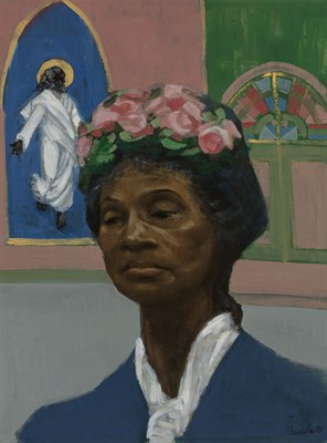 Lot 92 - Ernest Crichlow American, 1914-2005 Woman in...