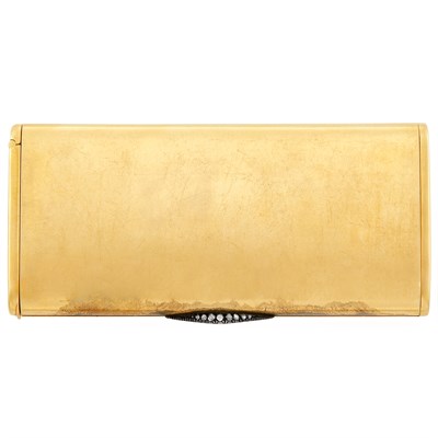 Lot 142 - Gold, Silver and Diamond Cigarette Case with Match Holder, Cartier, Paris