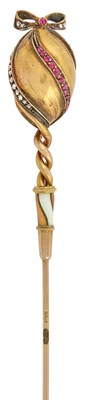 Lot 161 - Imperial Fabergé Jeweled Two-Color Gold and...