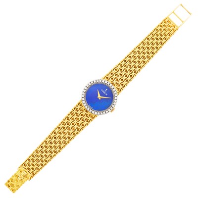 Lot 116 - Corum Gold, Lapis and Diamond Wristwatch