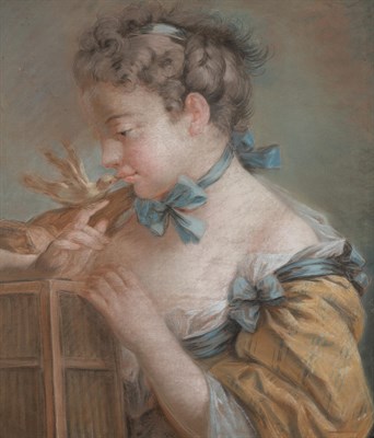 Lot 57 - Manner of Francois Boucher Young Lady with a...