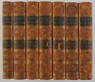 Lot 92 - [BURKE, EDMUND] The Annual Register, or a view...