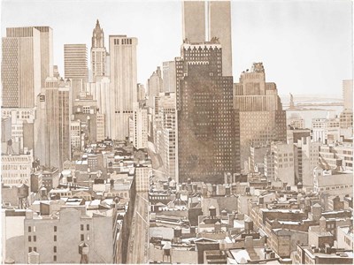 Lot 115 - Philip Pearlstein (b. 1924) VIEW OVER SOHO,...