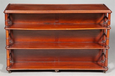 Lot 468 - George IV Mahogany Double-Sided Standing Shelf...