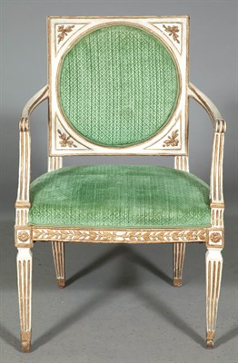 Lot 508 - Pair of Italian Neoclassical Painted and...
